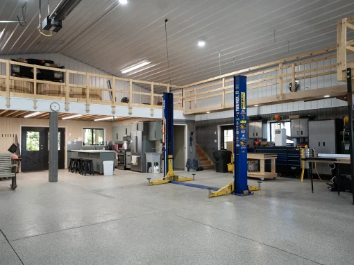 BlufftonResidentialImage copy interior post-frame building