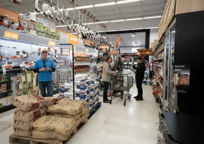 Commercial interior post-frame building