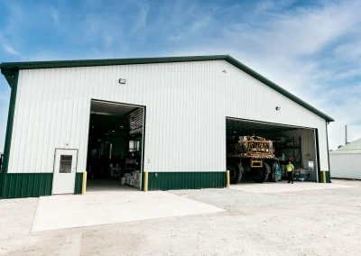fertilizer storage post-frame building