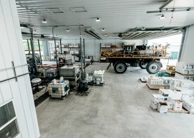 fertilizer storage post-frame building