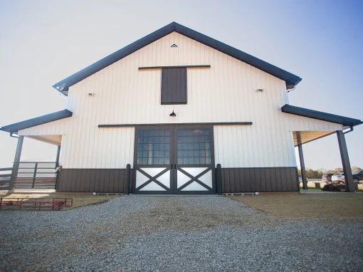 HorseStables_Exterior equestrian post-frame building