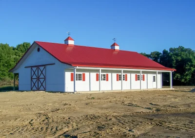 Equestrian post-frame building