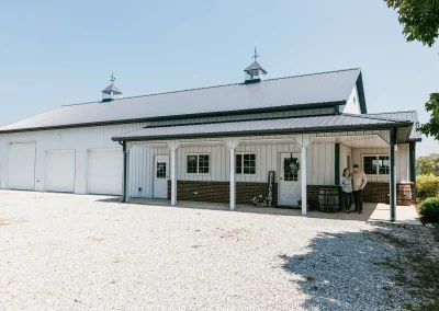 Residential post-frame building