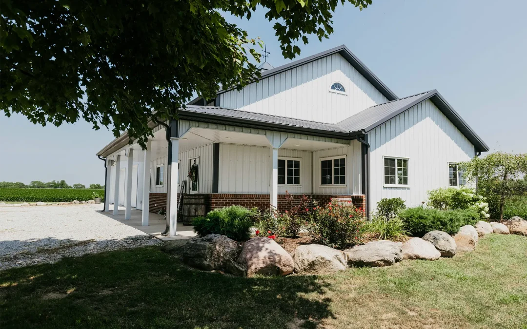 Residential post-frame building