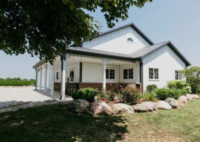 Residential post-frame building