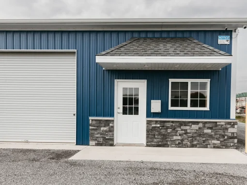 SelfStorage-OfficeArea Commercial post-frame building
