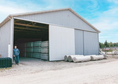 Commercial post-frame building