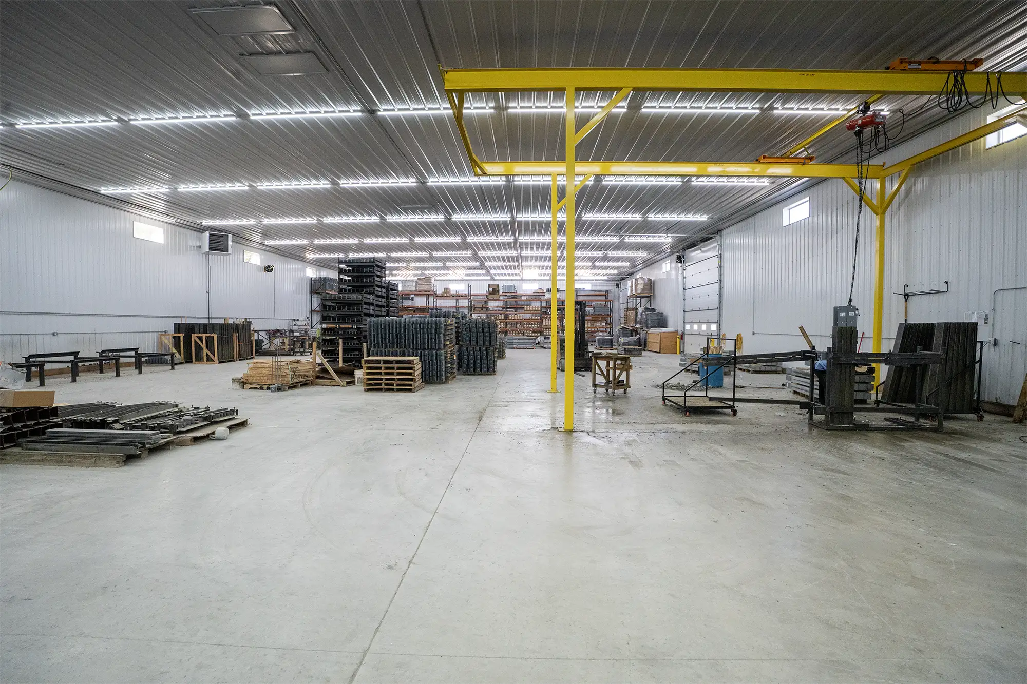 Large Equipment in Insulated Workshop