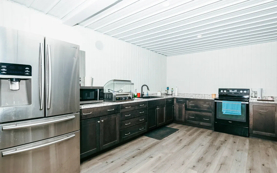 Accessory and Storage pole-frame building interior