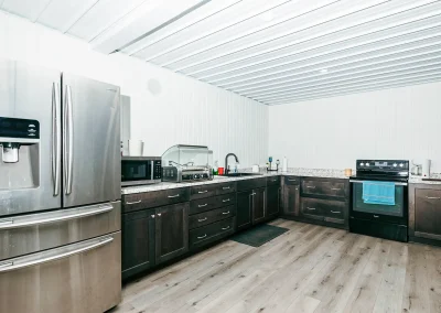 Accessory and Storage pole-frame building interior