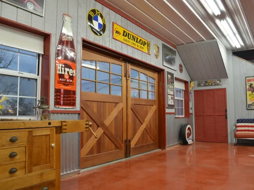 Residential Hobby Storage Hobby and Storage post-frame building interior