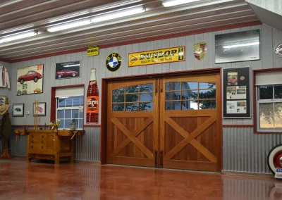 Hobby and Storage post-frame building interior