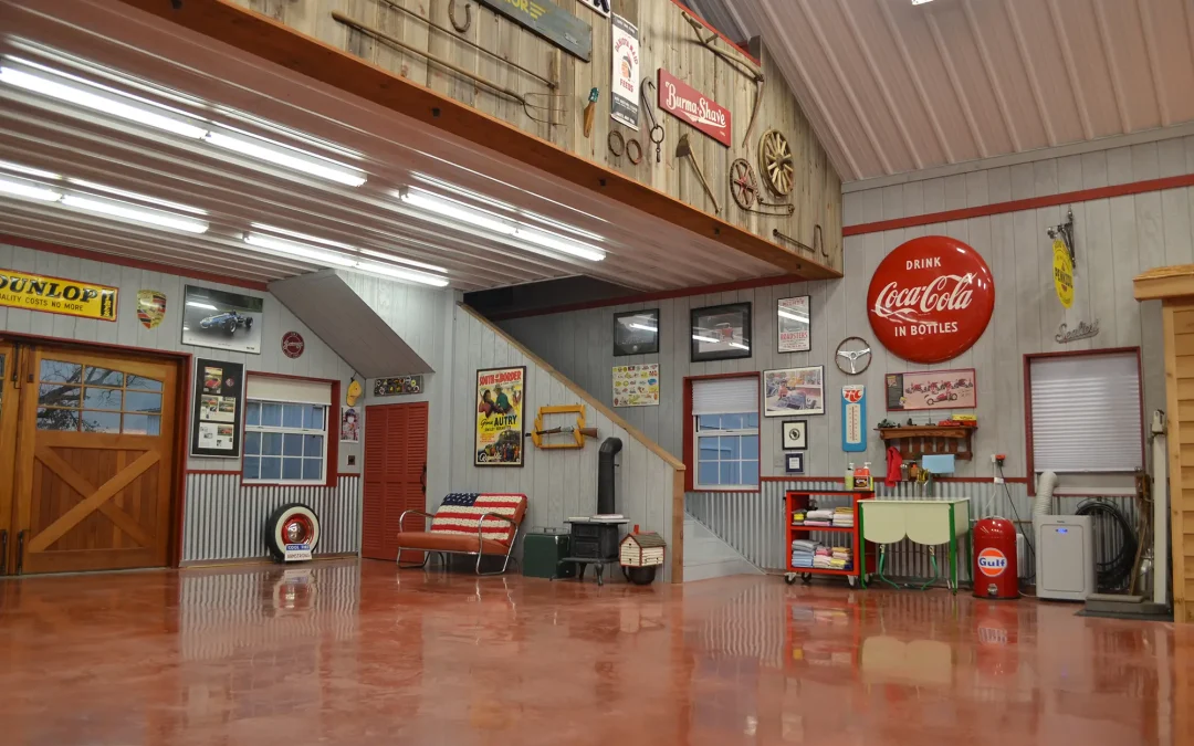 Hobby and Storage post-frame building interior