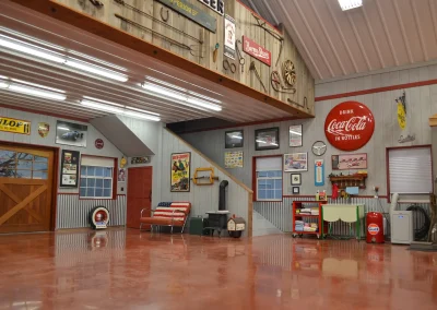 Hobby and Storage post-frame building interior