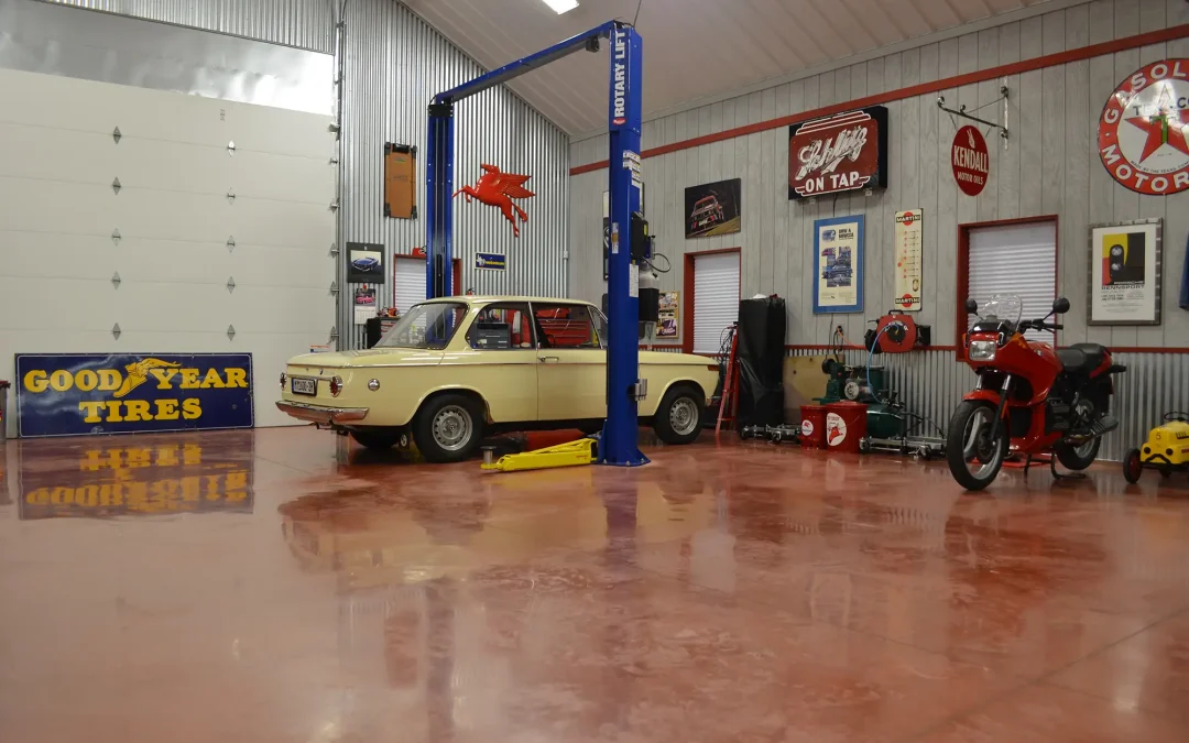 Hobby and Storage post-frame building interior