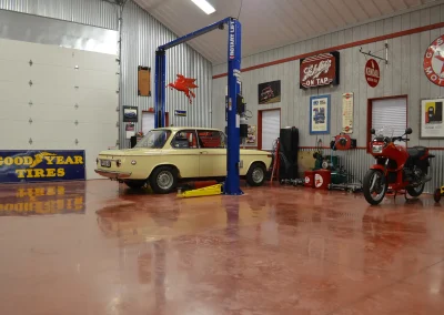 Hobby and Storage post-frame building interior