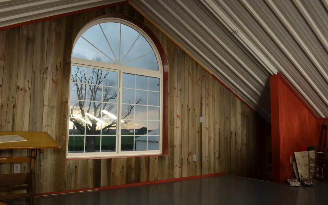 Hobby and Storage post-frame building interior