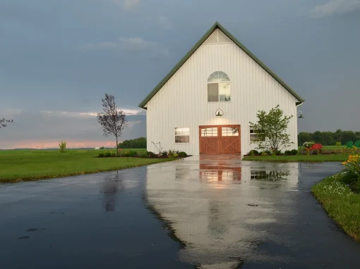 Residential Hobby Storage Hobby and Storage post-frame building interior