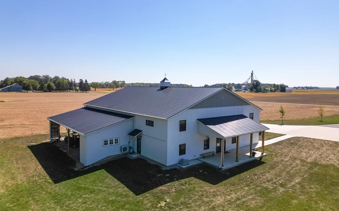 Recreation and entertainment post-frame building exterior