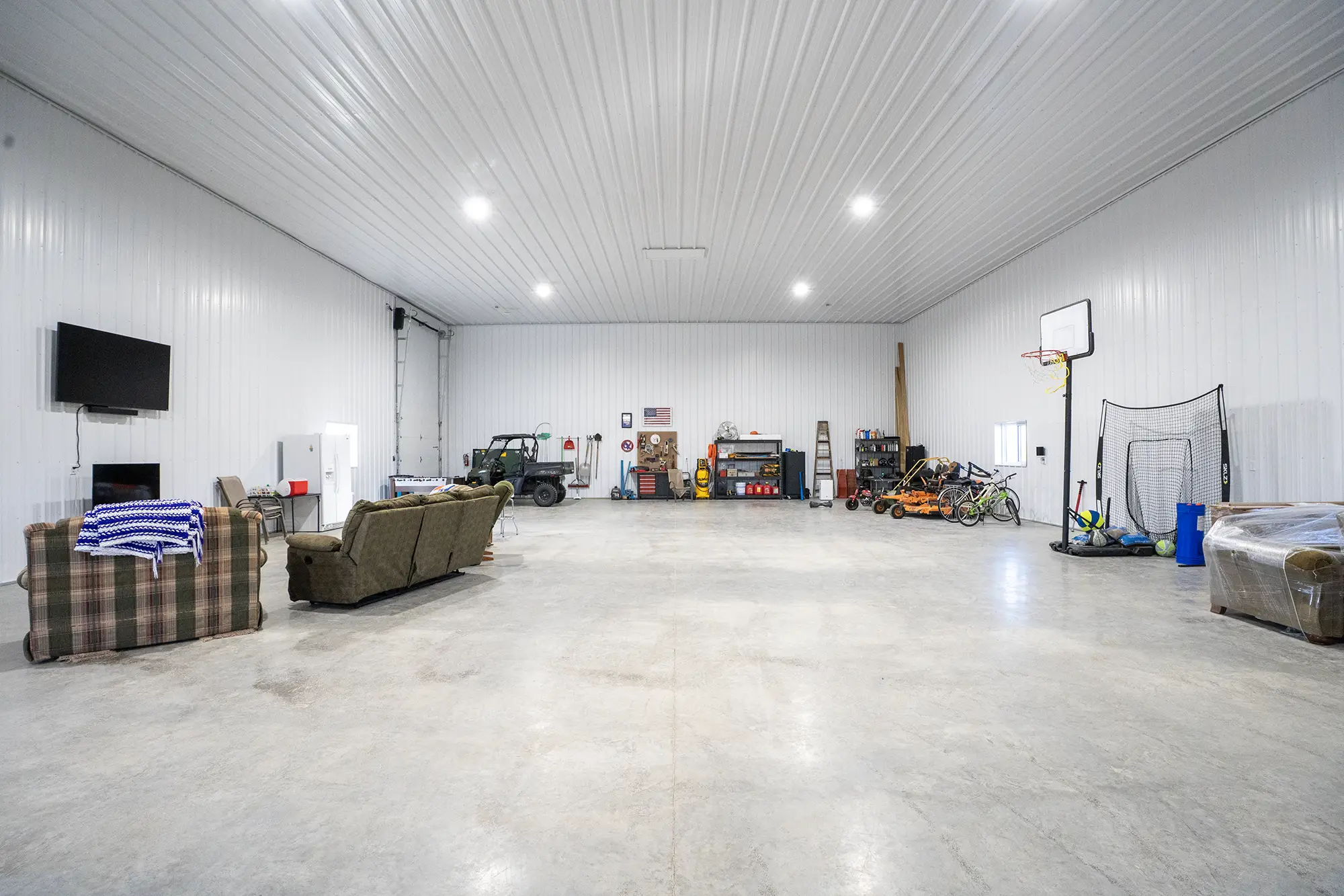 Large Equipment in Insulated Workshop