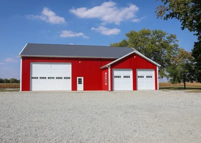 Residential post-frame building