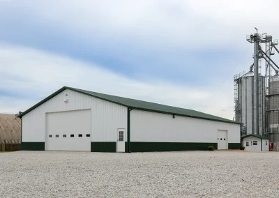 Exterior post-frame agriculture building in Marion, Indiana