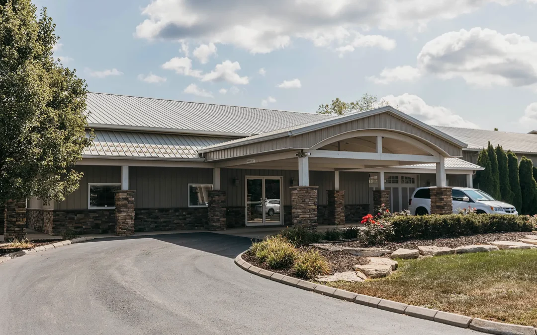 Exterior post-frame commercial building