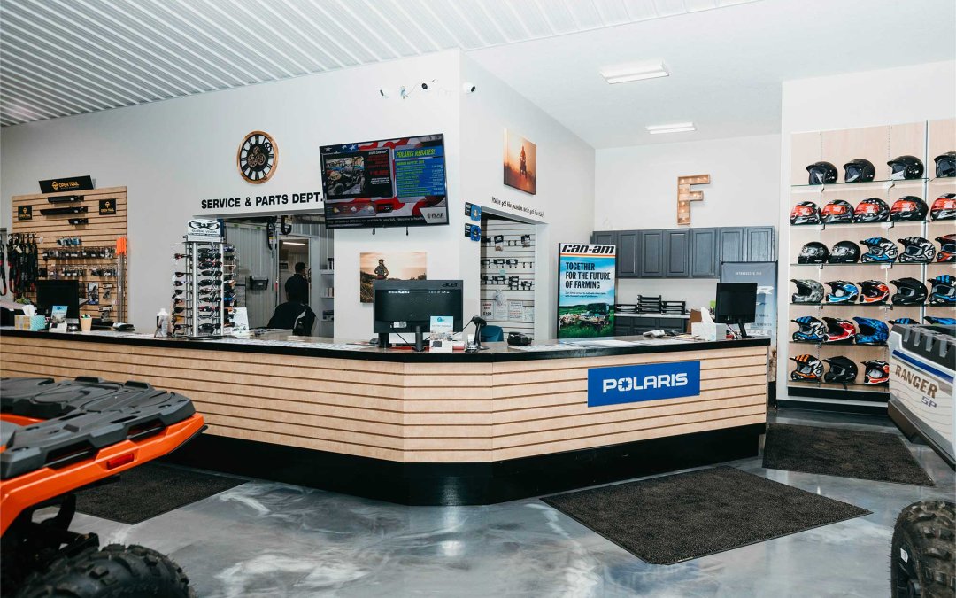 Commercial post-frame building interior