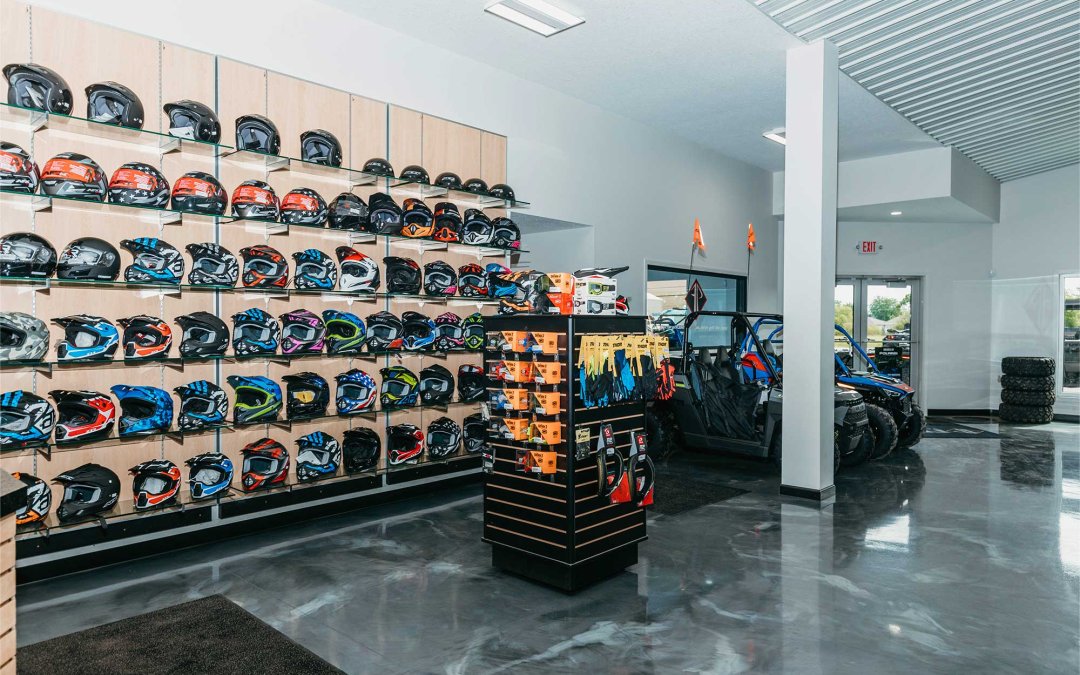 Commercial post-frame building interior