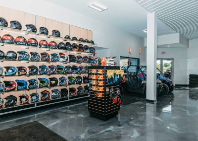 Commercial post-frame building interior