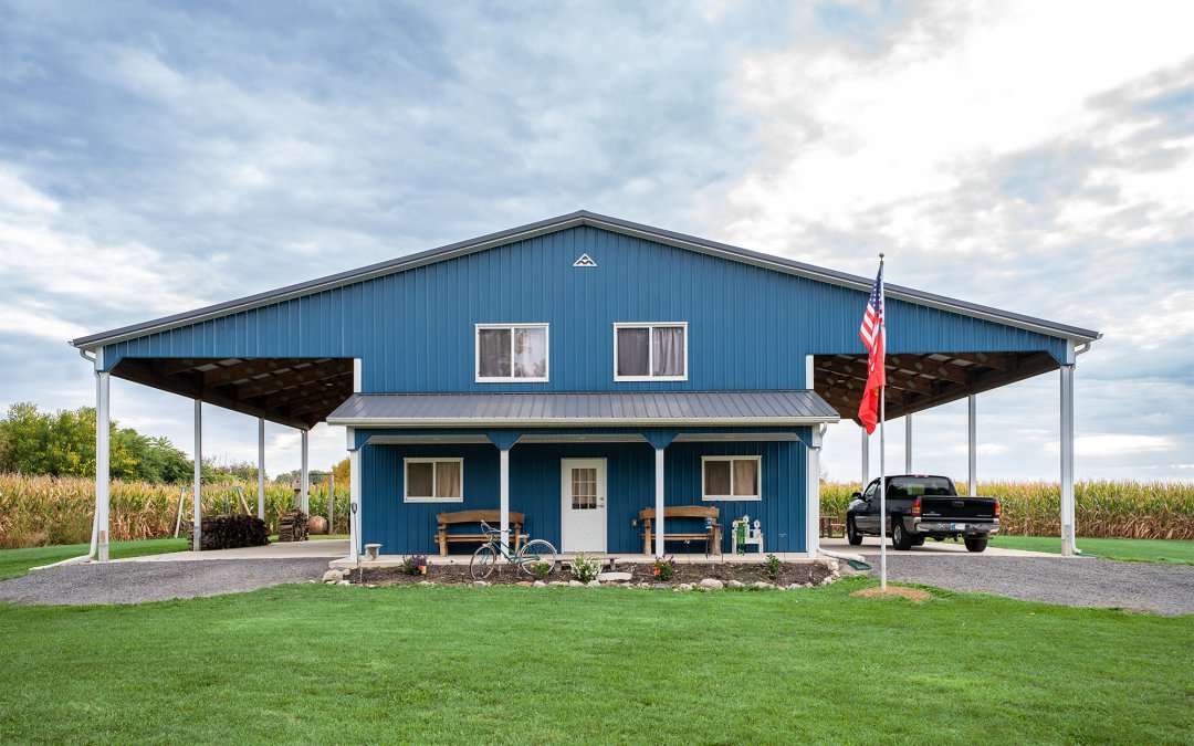 residential pole barn covered extensions