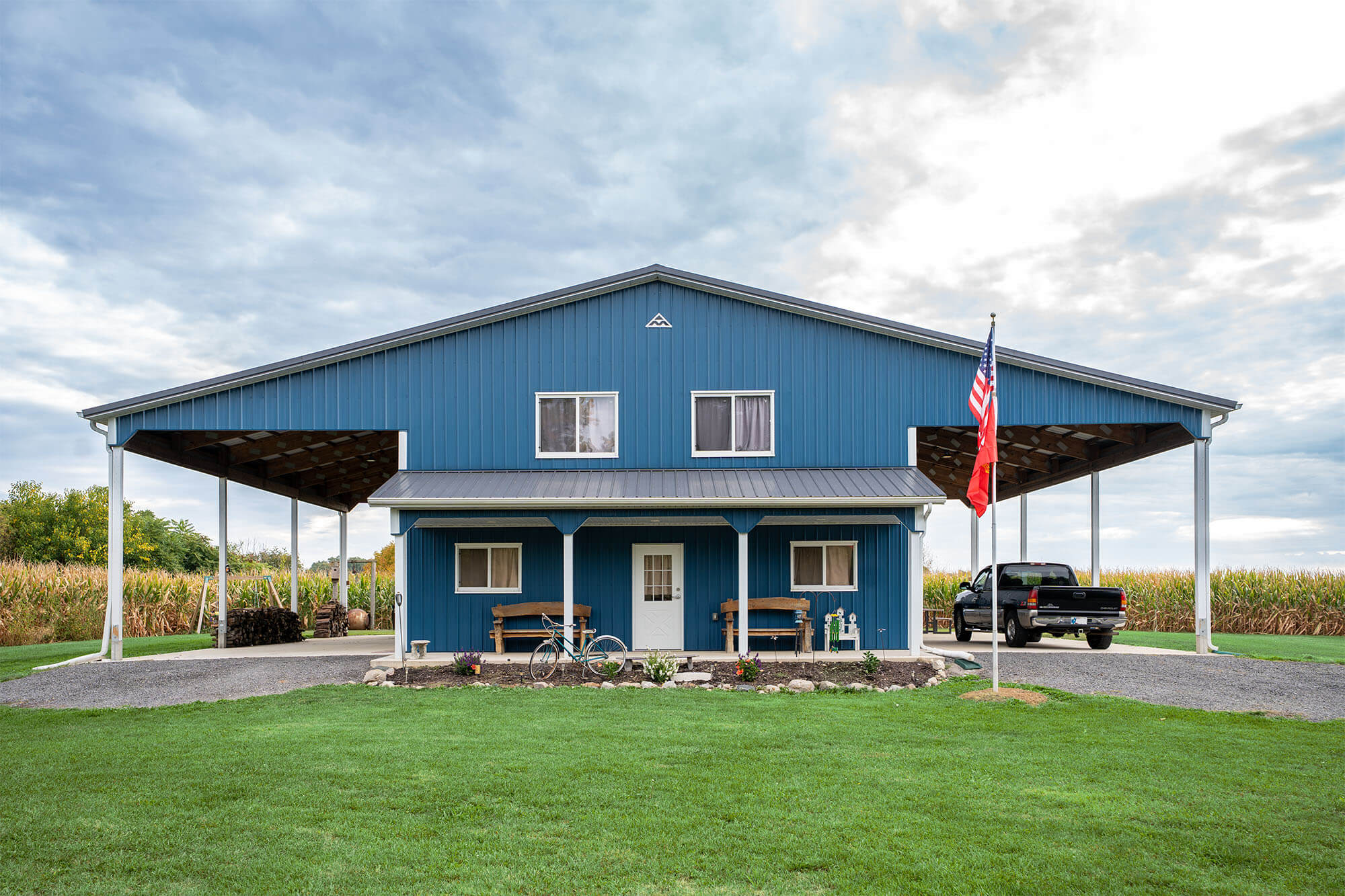 residential pole barn covered extensions 