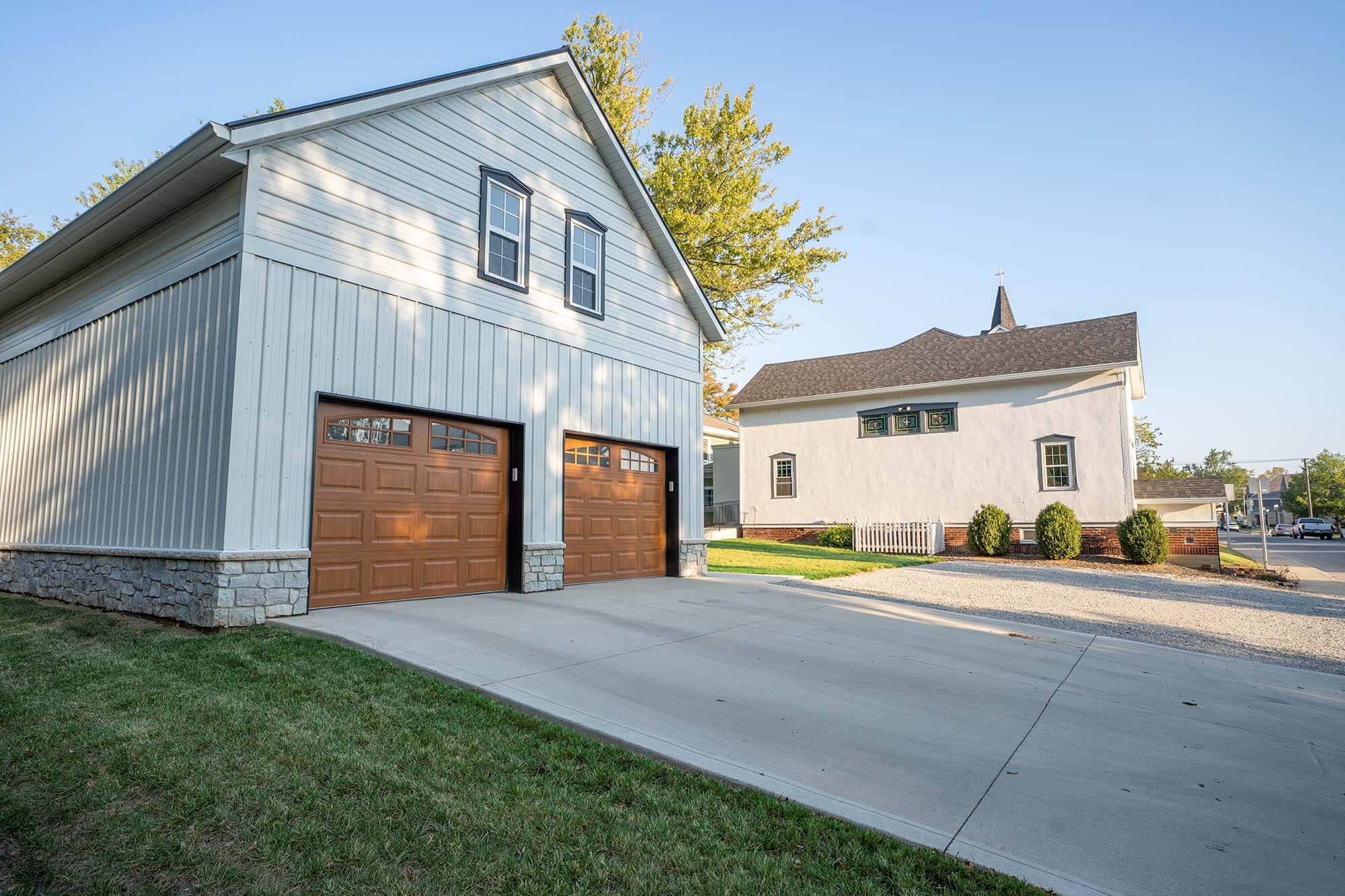 residential pole barn high-end details