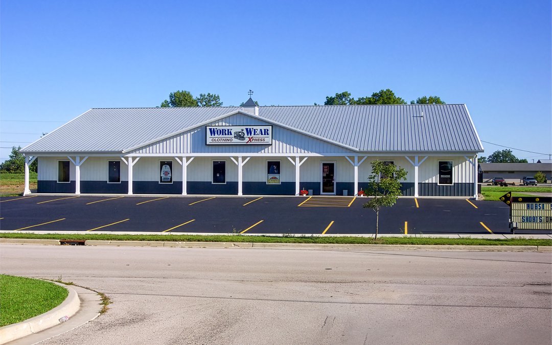 Commercial post-frame building