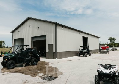 Commercial post-frame building